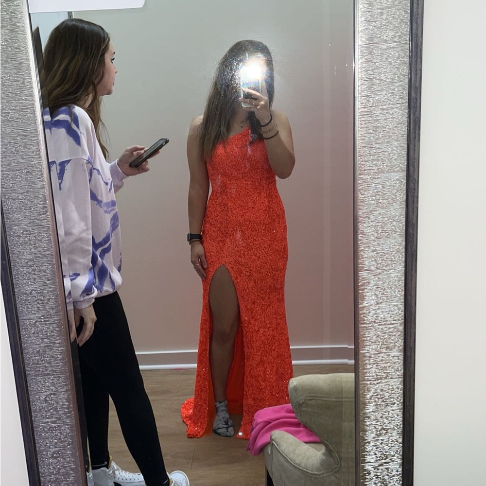 Orange Sherri Hill Dress